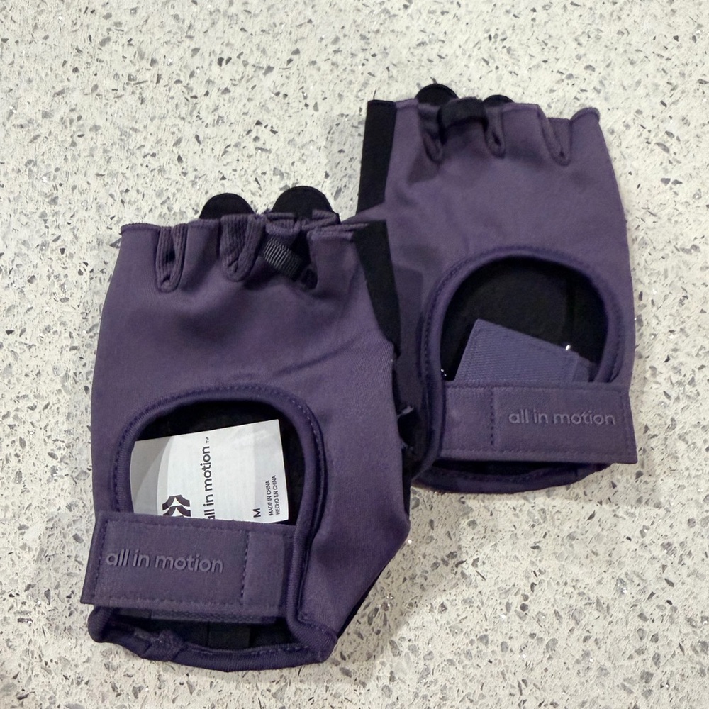 All in Motion Dark Purple Fitness Gloves